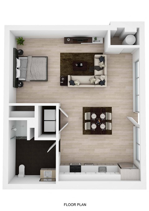 Live Work "A", studio like, floor plan